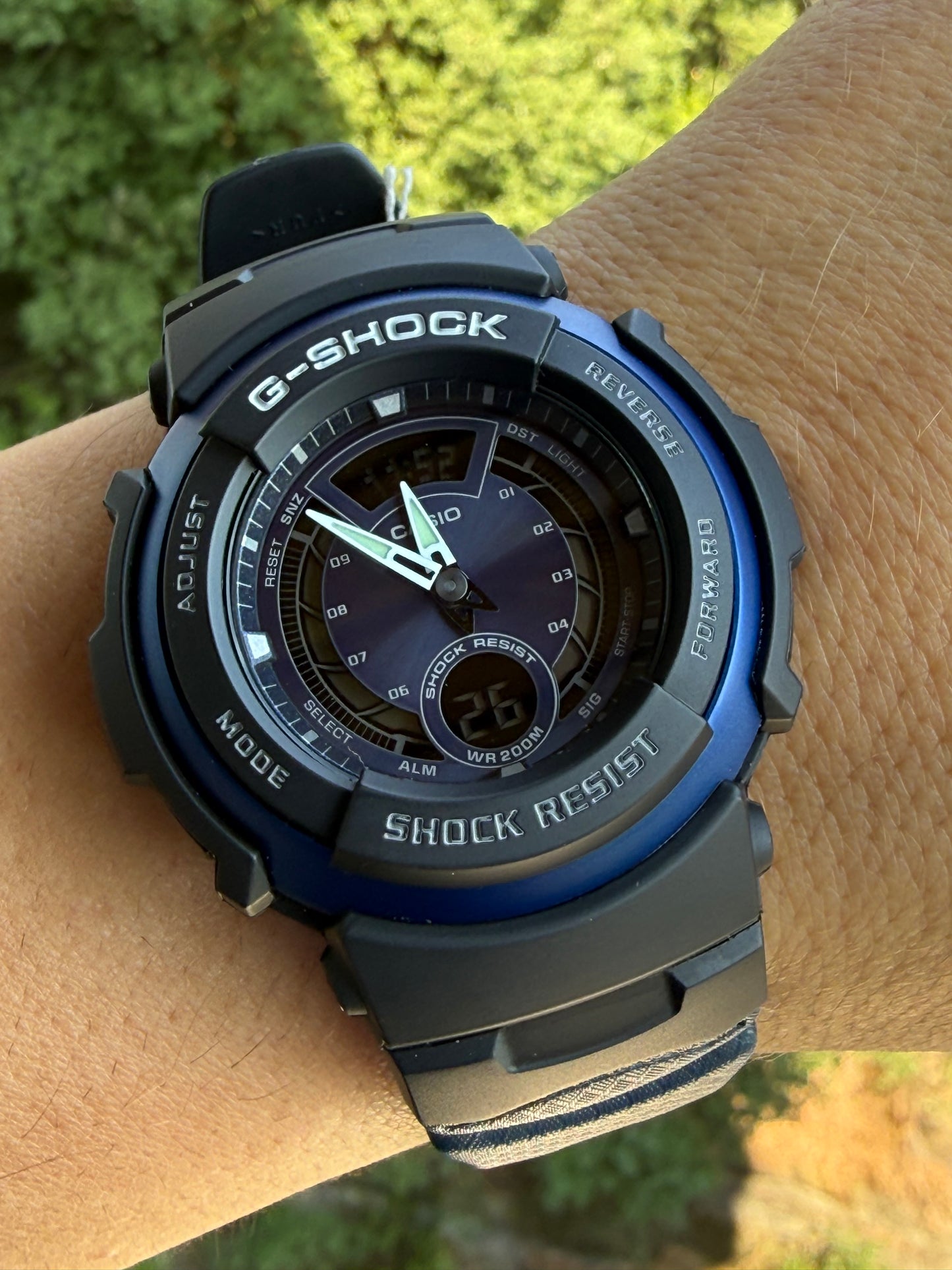 Casio G-SHOCK G-315RL-2AVDR · Vintage 2006 · Caja y etiqueta