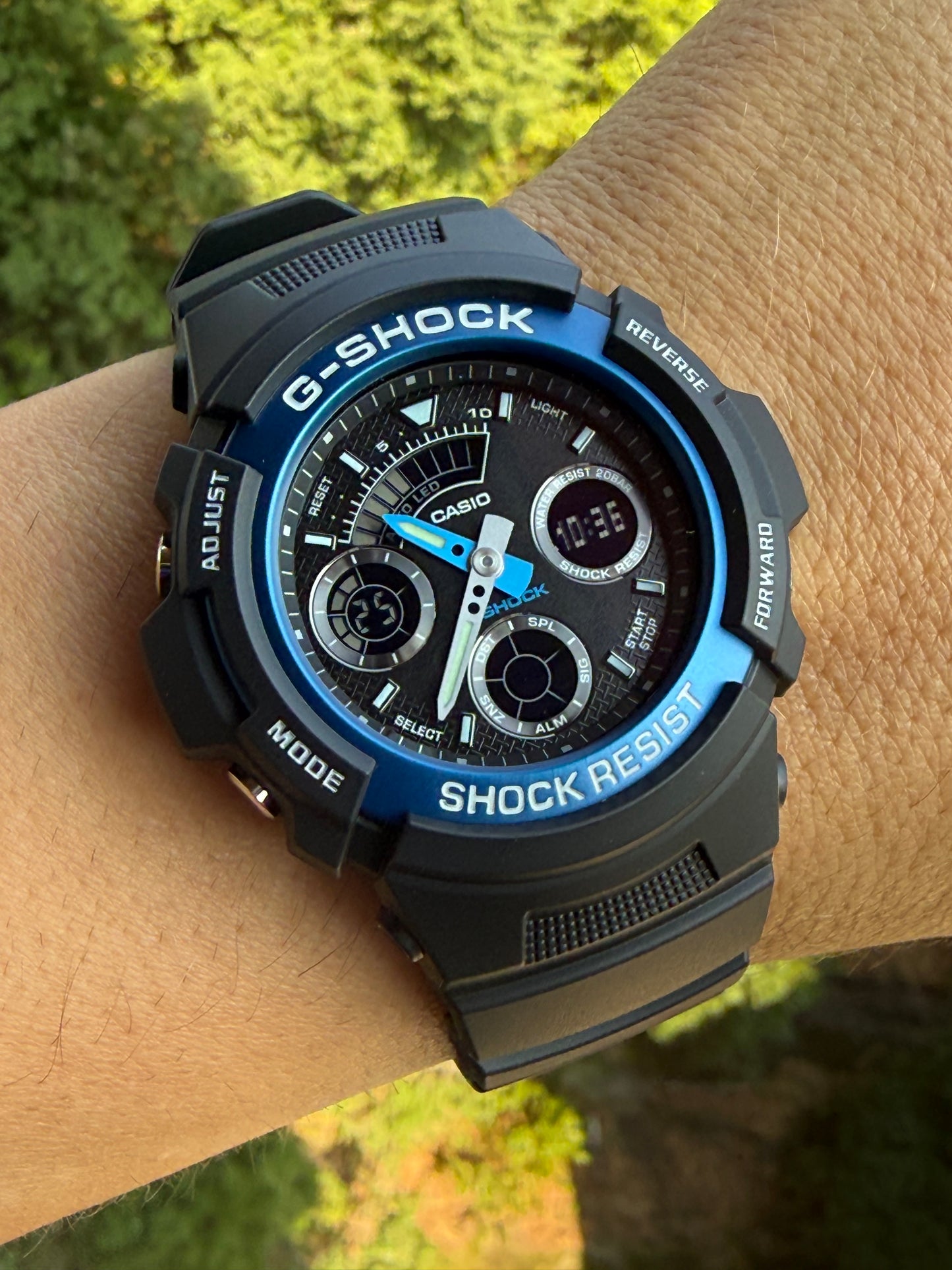Casio G-SHOCK AW-591-2A · Ana-Digi Blue