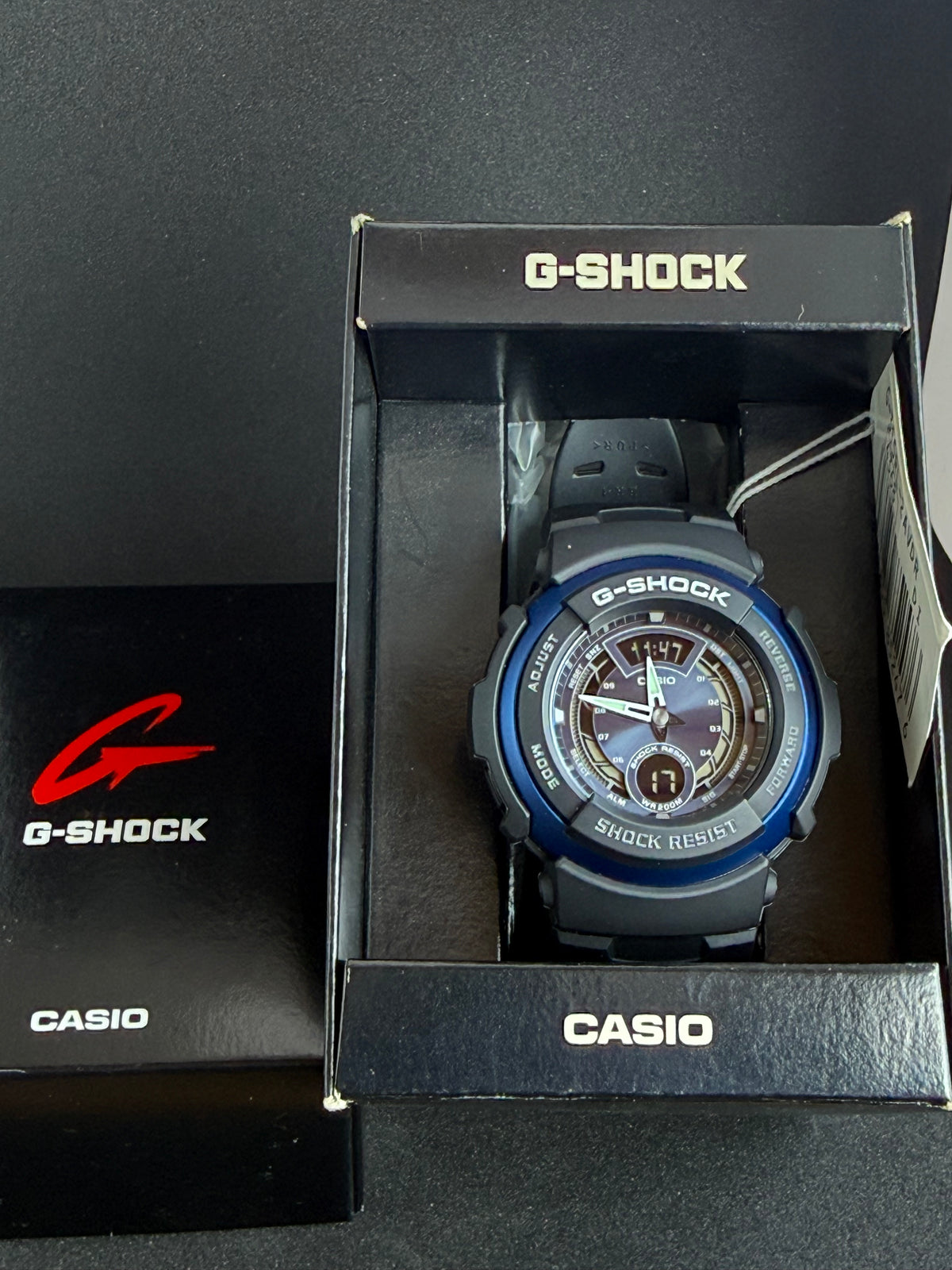 Casio G-SHOCK G-315RL-2AVDR · Vintage 2006 · Caja y etiqueta