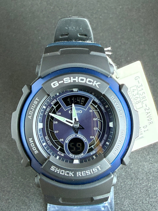 Casio G-SHOCK G-315RL-2AVDR · Vintage 2006 · Caja y etiqueta