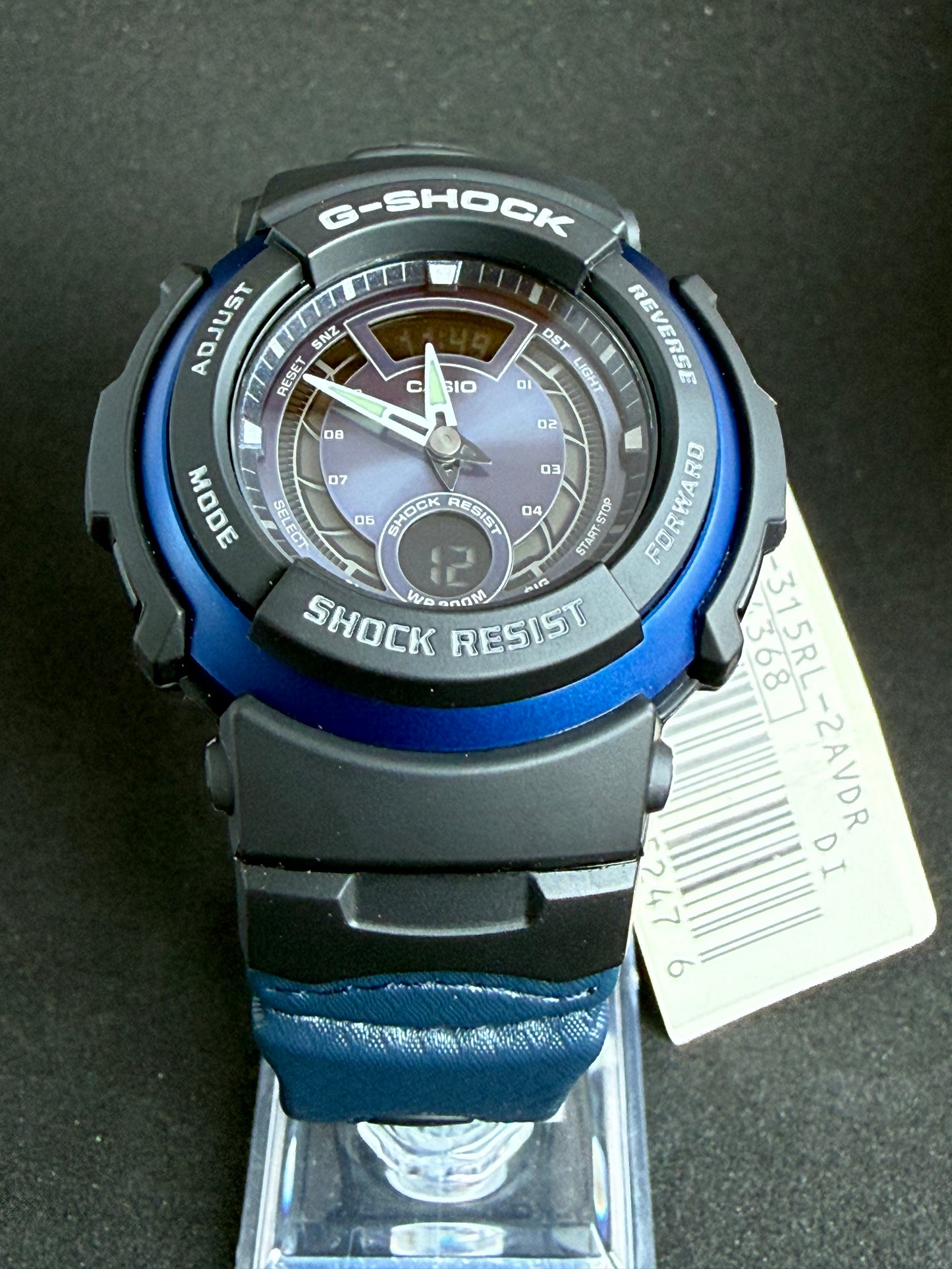 Casio G-SHOCK G-315RL-2AVDR · Vintage 2006 · Caja y etiqueta